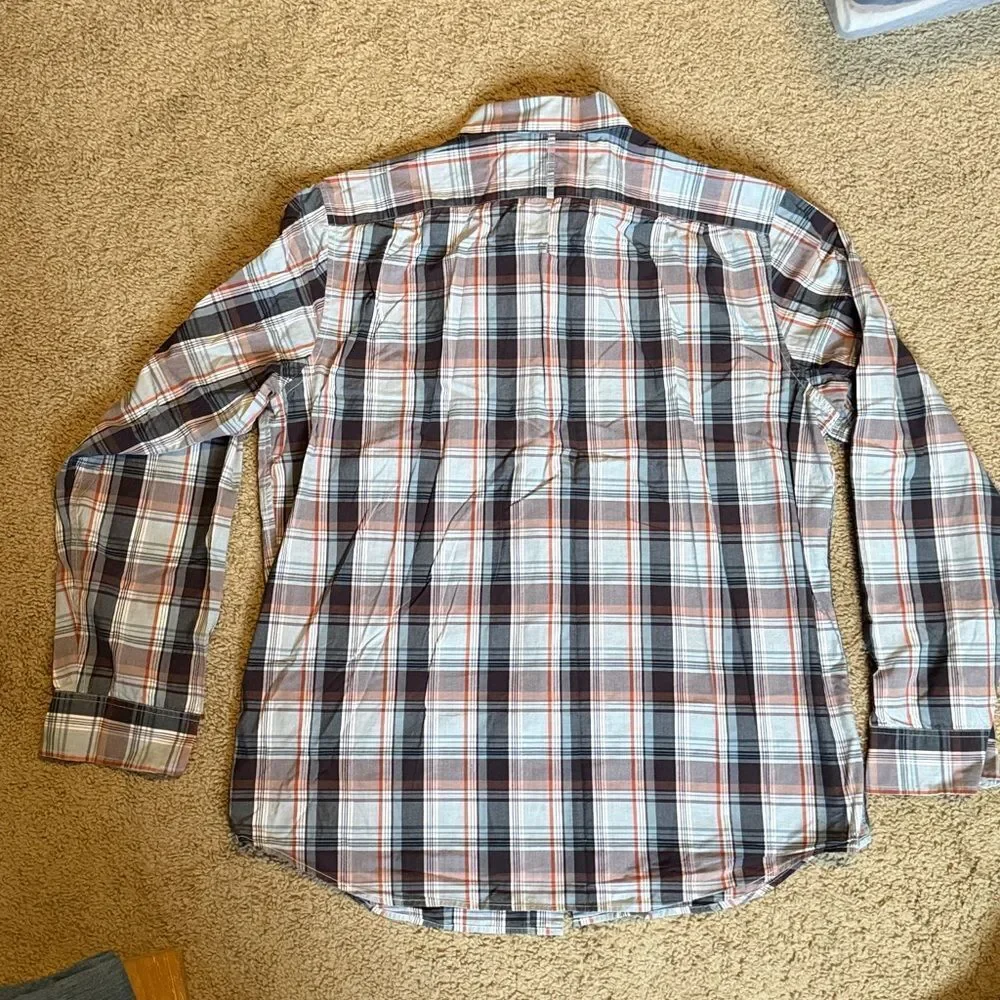 Banana Republic Madras Plaid Button Down